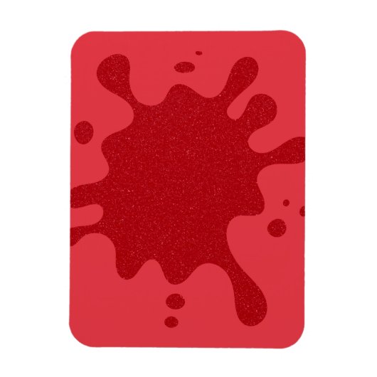 Custom Tomato Red Magnet - Bold Spritzer Art (Vertikal)