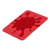 Custom Tomato Red Magnet - Bold Spritzer Art (Linke Seite)