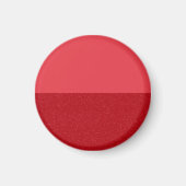 Custom Tomato Red Magnet - Split Matte + Textur (Vorne)