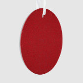 Custom Tomato Red Noise Effect Ornament (Vorderseite)