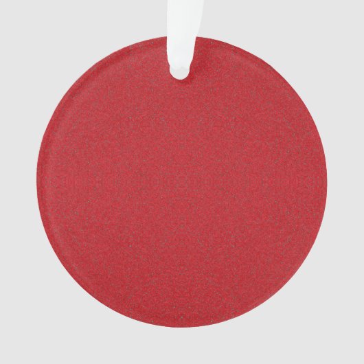 Custom Tomato Red Noise Effect Ornament (Vorderseite)