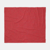 Custom Tomato Red Noise Fleece Blanket (Vorderseite (Horizontal))