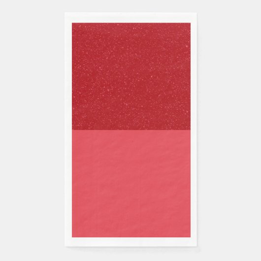 Custom Tomato Red Noise Split Guest Paper Napkin Serviette (Vorderseite)