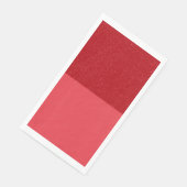 Custom Tomato Red Noise Split Guest Paper Napkin Serviette (Ecke)