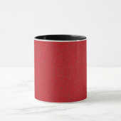 Custom Tomato Red Noise Texture Tasse (Zentrum)