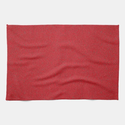 Custom Tomato Red Noise Weave Küchentuch (Horizontal)