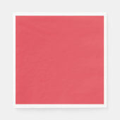 Custom Tomato Red Paper Napkins Serviette (Vorderseite)