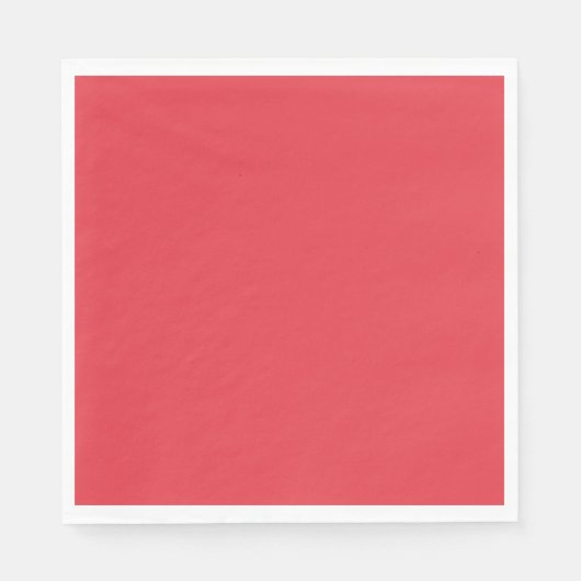 Custom Tomato Red Paper Napkins Serviette (Vorderseite)