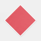 Custom Tomato Red Paper Napkins Serviette (Ecke)