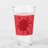 Custom Tomato Red Pint Glass Cup Glas (Rückseite)
