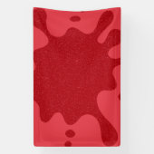 Custom Tomato Red Platsch Glitzer Banner (Vertikal)