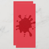 Custom Tomato Red Platsch Menu Card Menükarte (Vorne/Hinten)