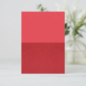 Custom Tomato Red RSVP Card - Halbiert Karte (Stehend Vorderseite)