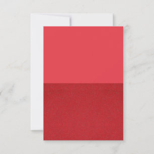 Custom Tomato Red RSVP Card - Halbiert Karte