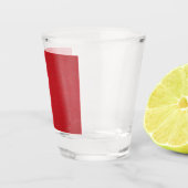 Custom Tomato Red Smooth+Noise Zwei-Tone-Shot-Glas Schnapsglas (Rechts)