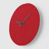 Custom Tomato Red Specklklack Wall Clock Große Wanduhr (Winkel)
