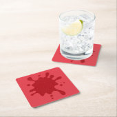 Custom Tomato Red Spill Paper Untersetzer (Vor Ort)