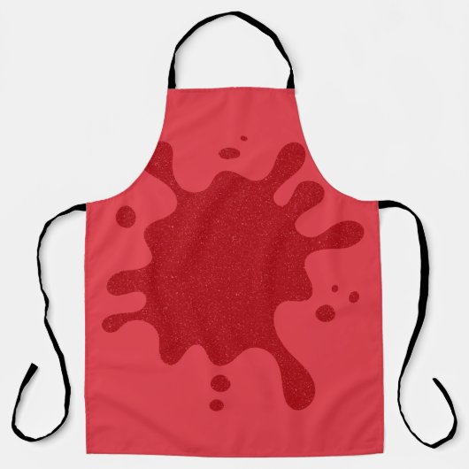 Custom Tomato Red Splash All-over Print-Schürze Schürze (Vorderseite)