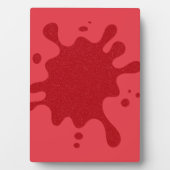 Custom Tomato Red Splash Display Plaque Fotoplatte (Vorderseite)