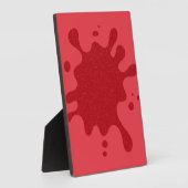 Custom Tomato Red Splash Display Plaque Fotoplatte (Seite)