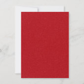Custom Tomato Red Splash Einladung - White Matte (Rückseite)