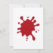 Custom Tomato Red Splash Einladung - White Matte (Vorderseite)