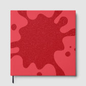 Custom Tomato Red Splash Guestbook Gästebuch (Vorderseite)