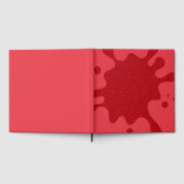 Custom Tomato Red Splash Guestbook Gästebuch (Voll)