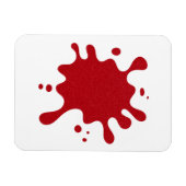 Custom Tomato Red Splash Magnet - White Background (Horizontal)