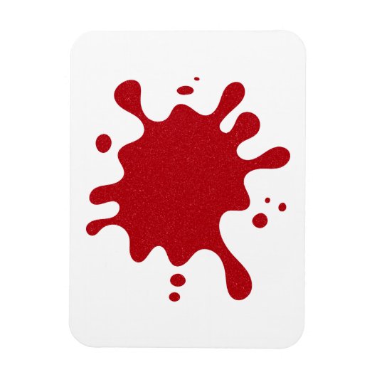 Custom Tomato Red Splash Magnet - White Background (Vertikal)