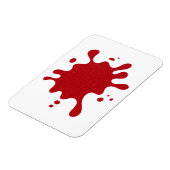 Custom Tomato Red Splash Magnet - White Background (Linke Seite)