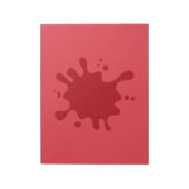 Custom Tomato Red Splash Notepad Notizblock (Rotiert)