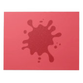 Custom Tomato Red Splash Notepad Notizblock (Vorderseite)