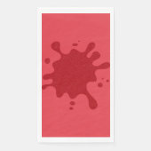 Custom Tomato Red Splash Paper Napkins Serviette (Vorderseite)