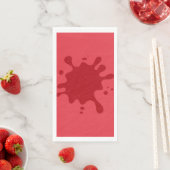 Custom Tomato Red Splash Paper Napkins Serviette (Beispiel)