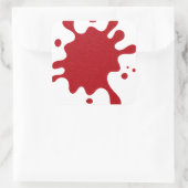 Custom Tomato Red Splatter Stickers (White Base) (Tasche)