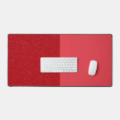 Custom Tomato Red Split Desk Mat – Bold & Clean Schreibtischunterlage (Tastatur & Maus)