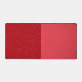 Custom Tomato Red Split Desk Mat – Bold & Clean Schreibtischunterlage (Vorderseite)