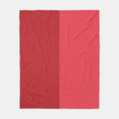 Custom Tomato Red Split Fleece Blanket (Vorderseite)