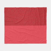 Custom Tomato Red Split Fleece Blanket (Vorderseite (Horizontal))