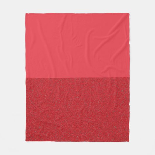 Custom Tomato Red Split Fleece Blanket (Vorderseite)