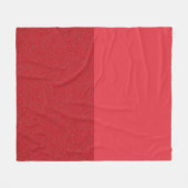 Custom Tomato Red Split Fleece Blanket (Vorderseite (Horizontal))