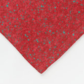 Custom Tomato Red Split Fleece Blanket (Ecke)