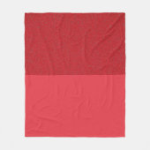 Custom Tomato Red Split Fleece Blanket (Vorderseite)