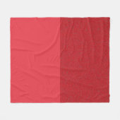 Custom Tomato Red Split Fleece Blanket (Vorderseite (Horizontal))