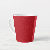 Custom Tomato Red Split Latte Mug Milchtasse (Linke Ecke)