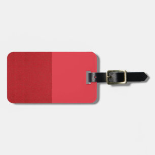 Custom Tomato Red Split Luggage Tag Gepäckanhänger
