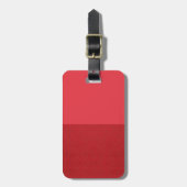 Custom Tomato Red Split Luggage Tag Gepäckanhänger (Vorderseite vertikal)