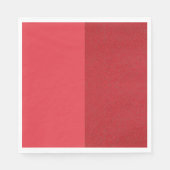 Custom Tomato Red Split Paper Napkins Serviette (Vorderseite)