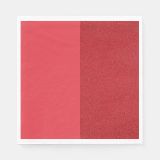 Custom Tomato Red Split Paper Napkins Serviette (Vorderseite)